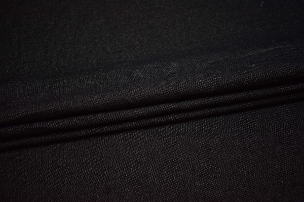 Костюмная черная ткань W-129725