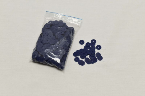 Пайетки синего цвета 0,8 см W-133837