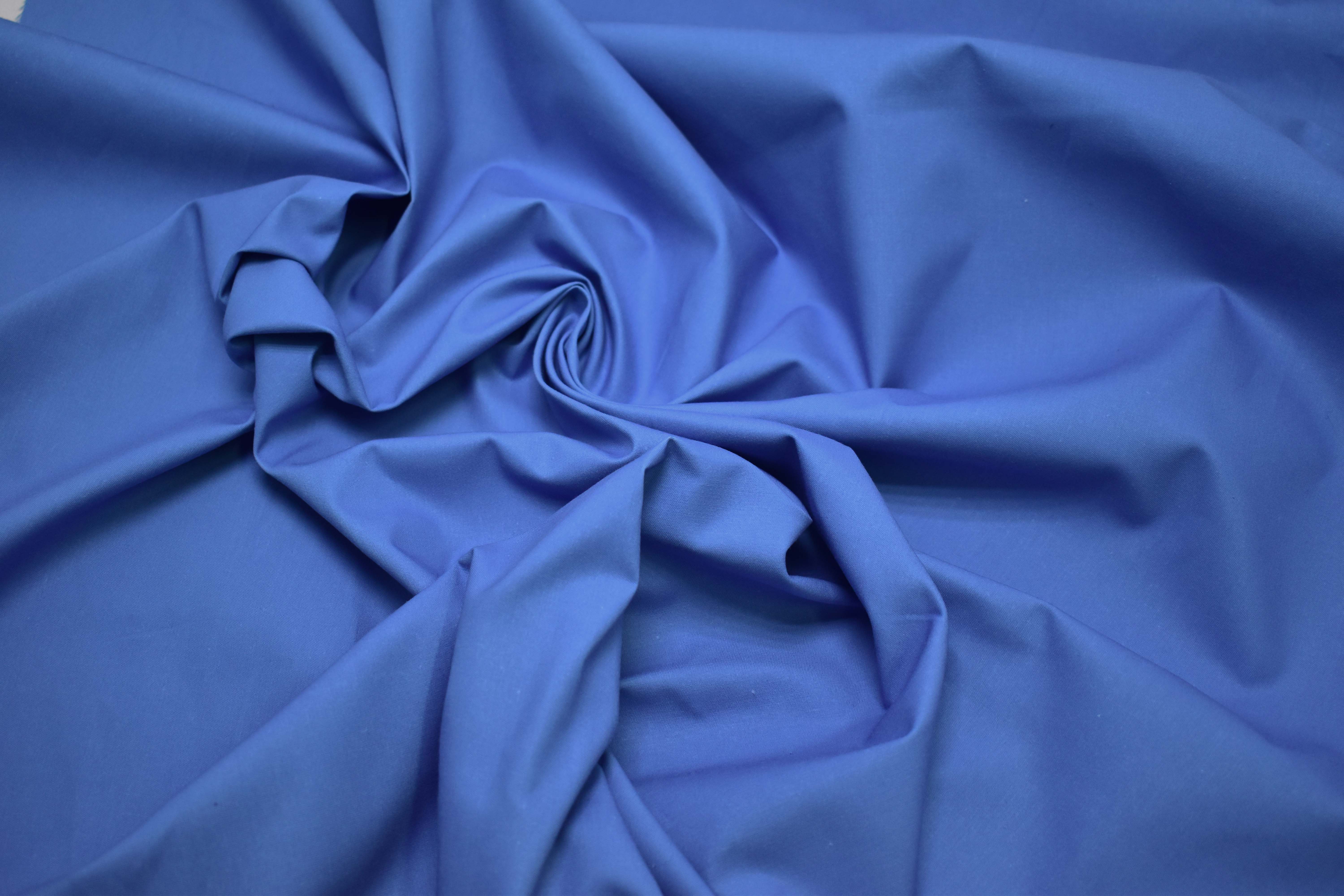 Костюмная голубая ткань W-125984