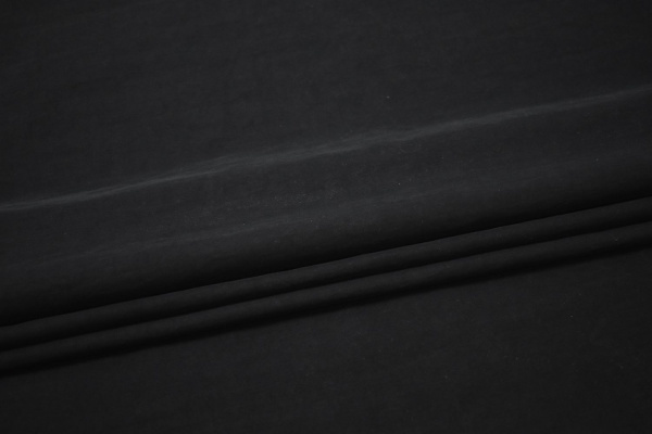 Плащевая черная ткань W-126306