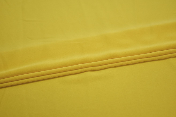 Плательная ткань желтая W-127398