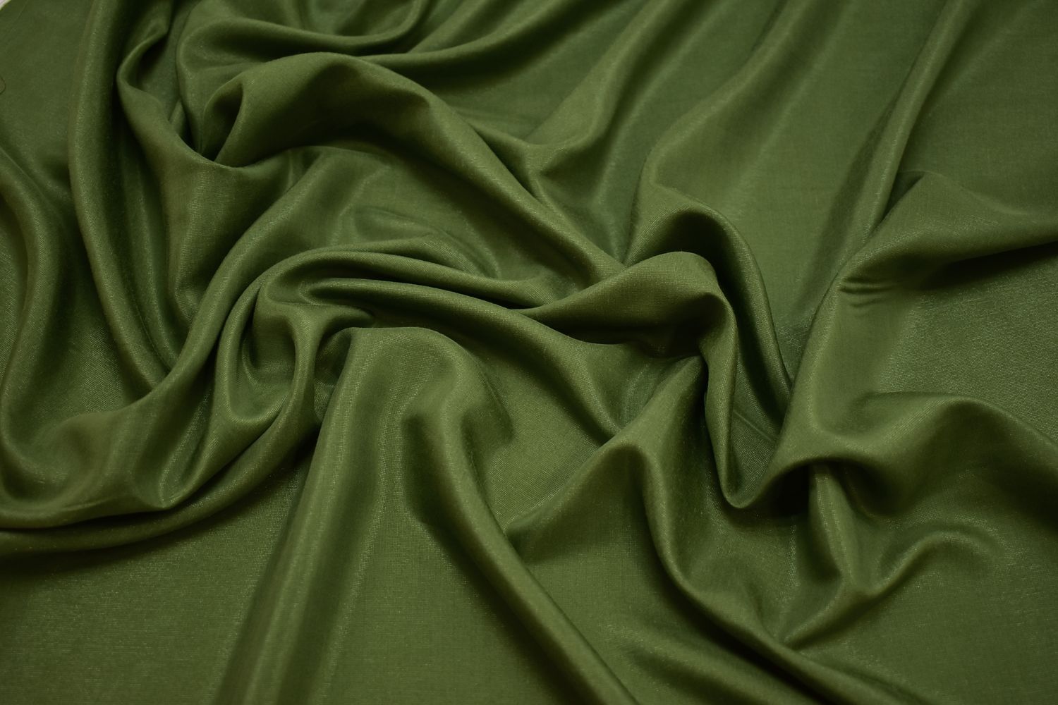 Плательная зеленая ткань W-130726