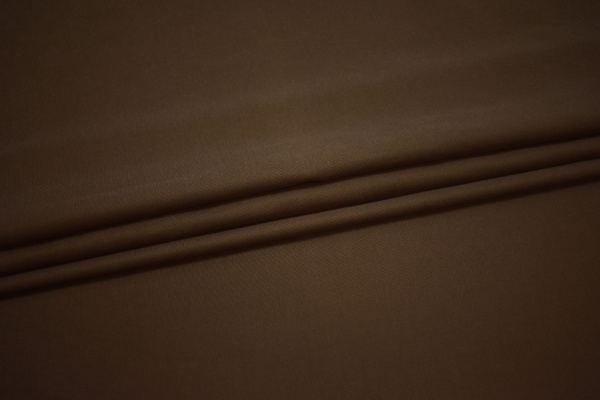 Курточная коричневая ткань W-128655