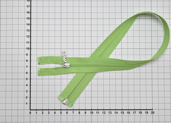 Молния разъёмная зеленая W-131721