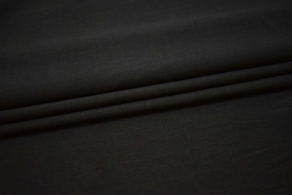 Костюмная темно-серая фактурная ткань W-132145