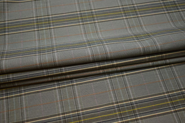 Рубашечная ткань серая полоска W-128814