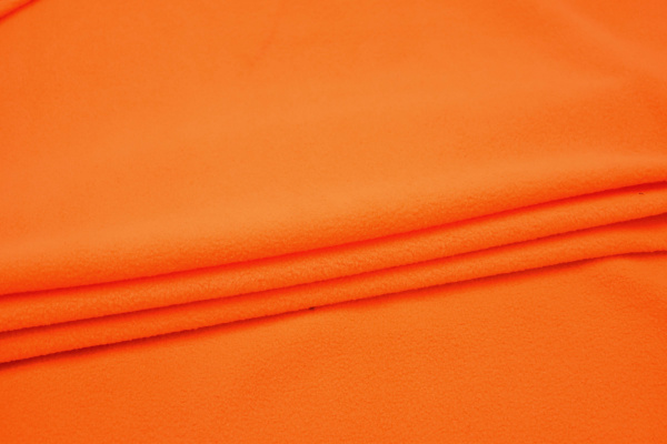 Флис оранжевый W-124328