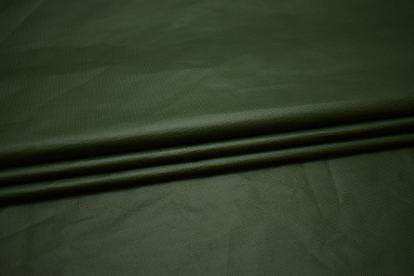 Курточная зеленая ткань W-130046