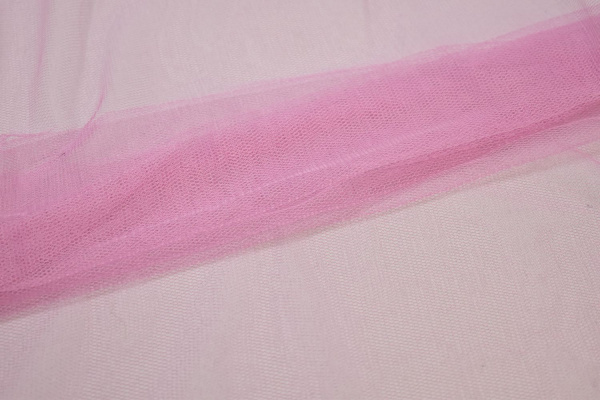 Сетка-стрейч подкладочная розовая W-127425