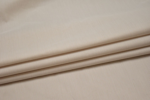 Рубашечная молочная ткань полоска W-132572