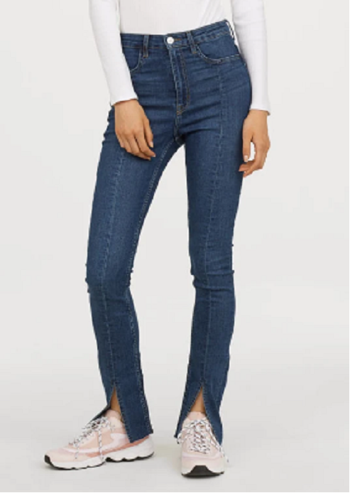 Необычный декор джинсовых брюк Prada, H&M, Tie Ankle Jean