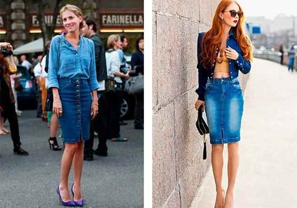 Модные юбки из джинсовых тканей в 2019-м