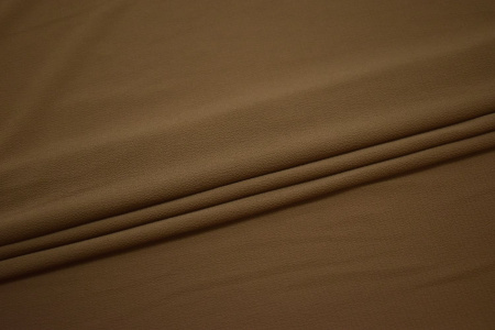Плательная коричневая ткань W-131601