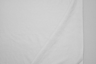 Махровая (махра) белая ткань W-133496