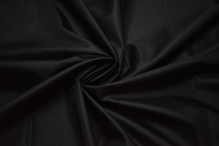 Курточная ткань черная геометрия W-130770