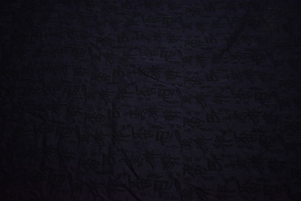 Костюмная фиолетово-черная ткань W-132335