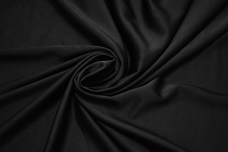 Плательная черная ткань W-127196