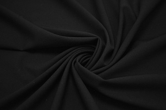 Костюмная черная ткань W-131496