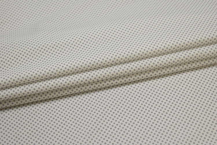 Рубашечная белая синяя ткань геометрия W-132883