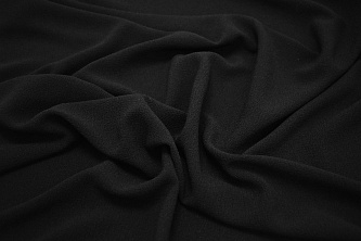 Костюмная черная ткань W-126848