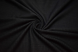 Костюмная тёмно-серая ткань из шерсти W-132545