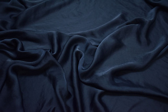 Плательная синяя ткань W-126821