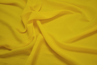 Плательная желтая ткань W-126291