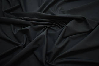 Плательная черная ткань W-129137