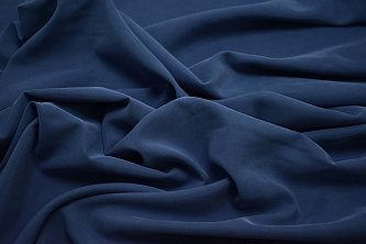 Костюмная синяя ткань W-129620