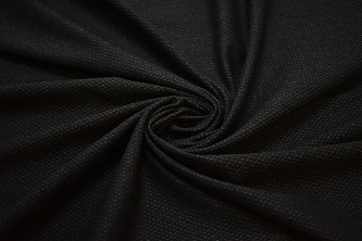 Костюмная черная серая ткань W-132900