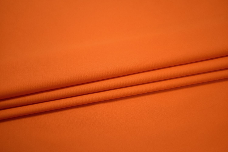 Костюмная оранжевая ткань W-130837