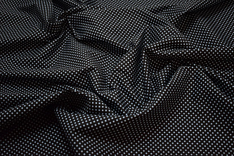 Рубашечная черная голубая ткань геометрия W-132313