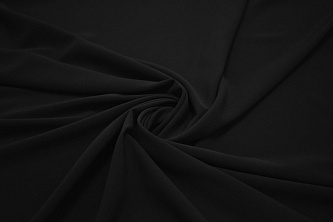 Плательная черная ткань W-129602
