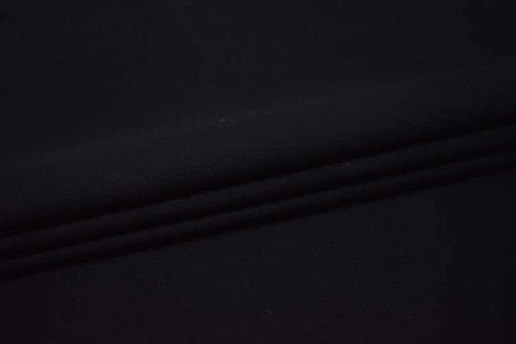 Костюмная черная ткань W-130111