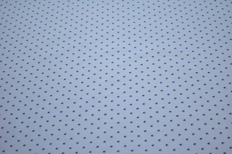 Рубашечная синяя ткань геометрический узор W-132491
