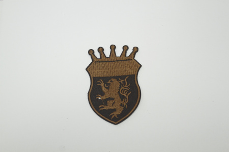 Термонаклейка эмблема коричневая W-134132