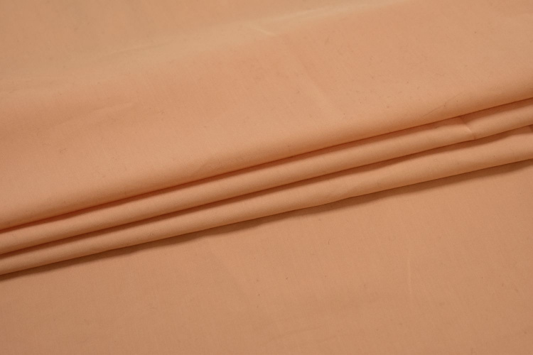 Плательная персиковая ткань W-129035