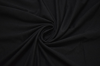 Трикотаж кулирка черный W-125752