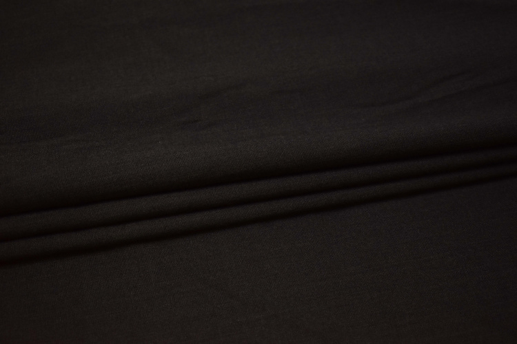 Костюмная темно-коричневая ткань W-132159