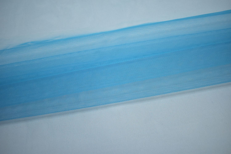Сетка жесткая голубого цвета W-125130