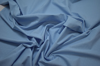 Рубашечная голубая фактурная ткань W-130577