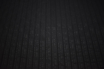 Рубашечная черная ткань полоска W-133060
