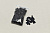 Пайетки тёмно-серого цвета 0,6 см W-133833