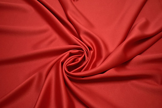 Плательная красная ткань W-127705