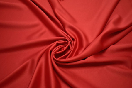 Плательная красная ткань W-127705