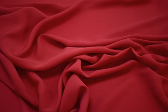 Плательная красная ткань W-127739