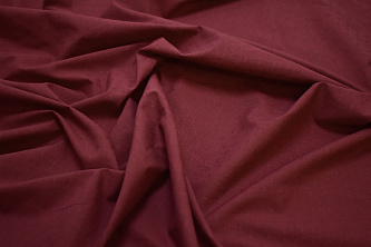 Рубашечная бордовая фактурная ткань W-130853