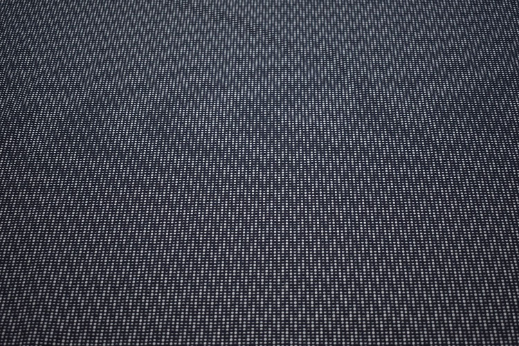 Рубашечная синяя белая ткань геометрический узор W-133028