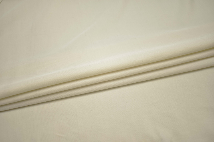 Костюмная молочная ткань из шёлка W-127051