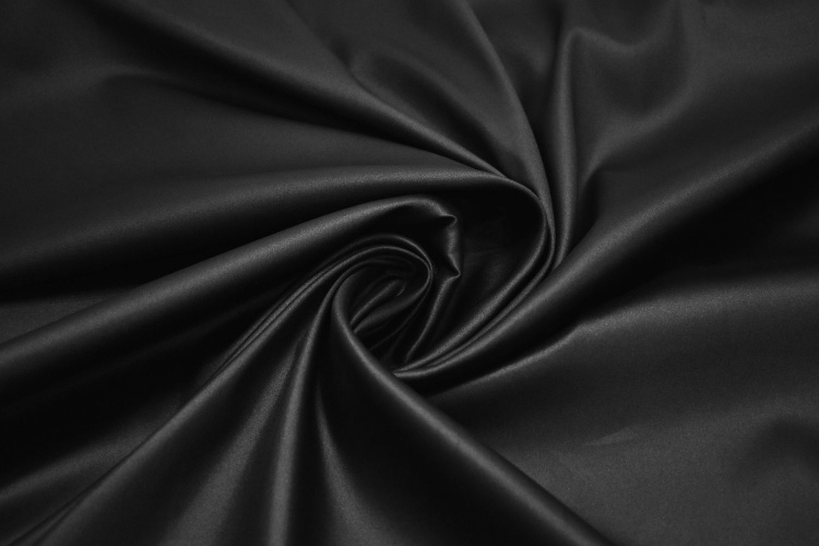 Костюмная черная ткань W-126979